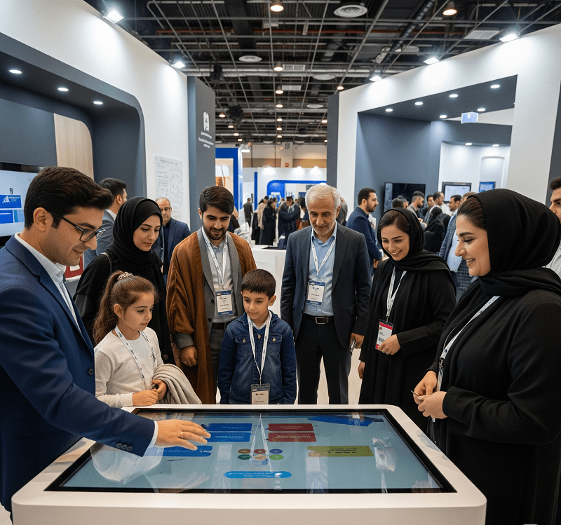 استند تاچ نمایشگاهی