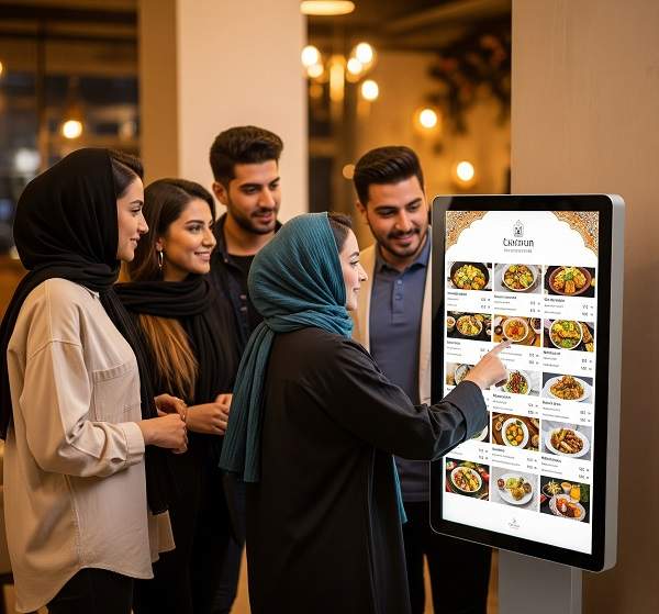 استند لمسی رستوران